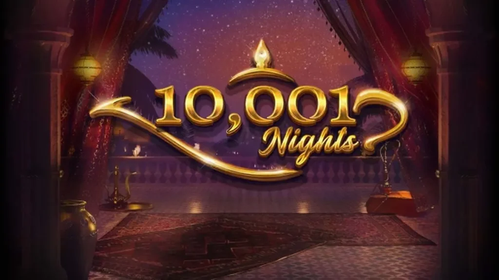 Tampilan visual slot 10,001 Nights dengan nuansa Timur Tengah