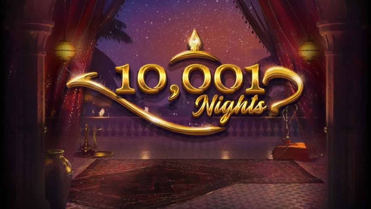 Tampilan visual slot 10,001 Nights dengan nuansa Timur Tengah