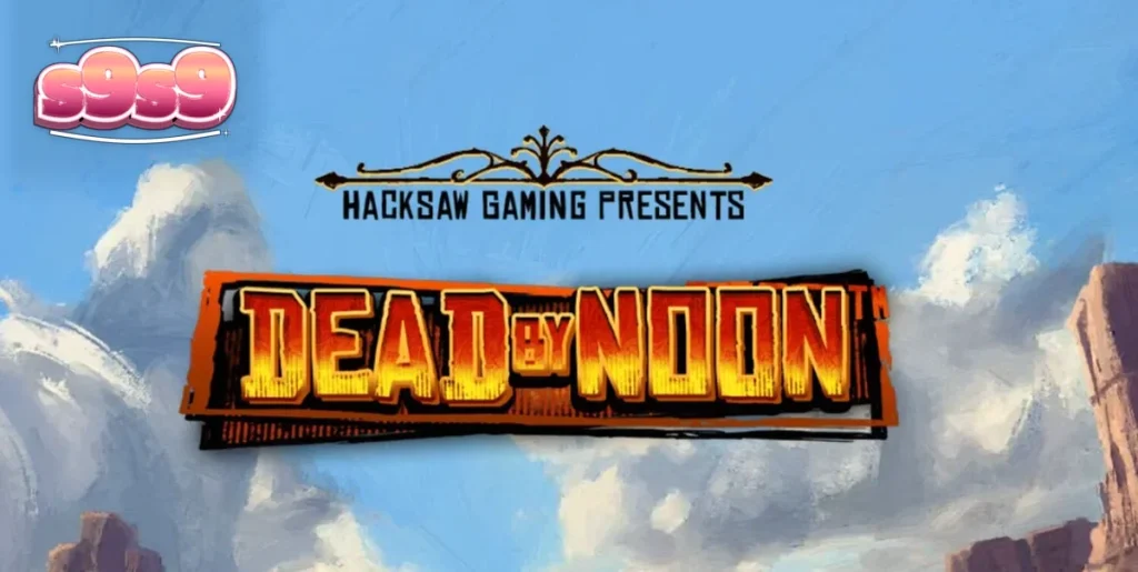 Tampilan layar permainan slot Dead By Noon dengan tema Wild West yang intens